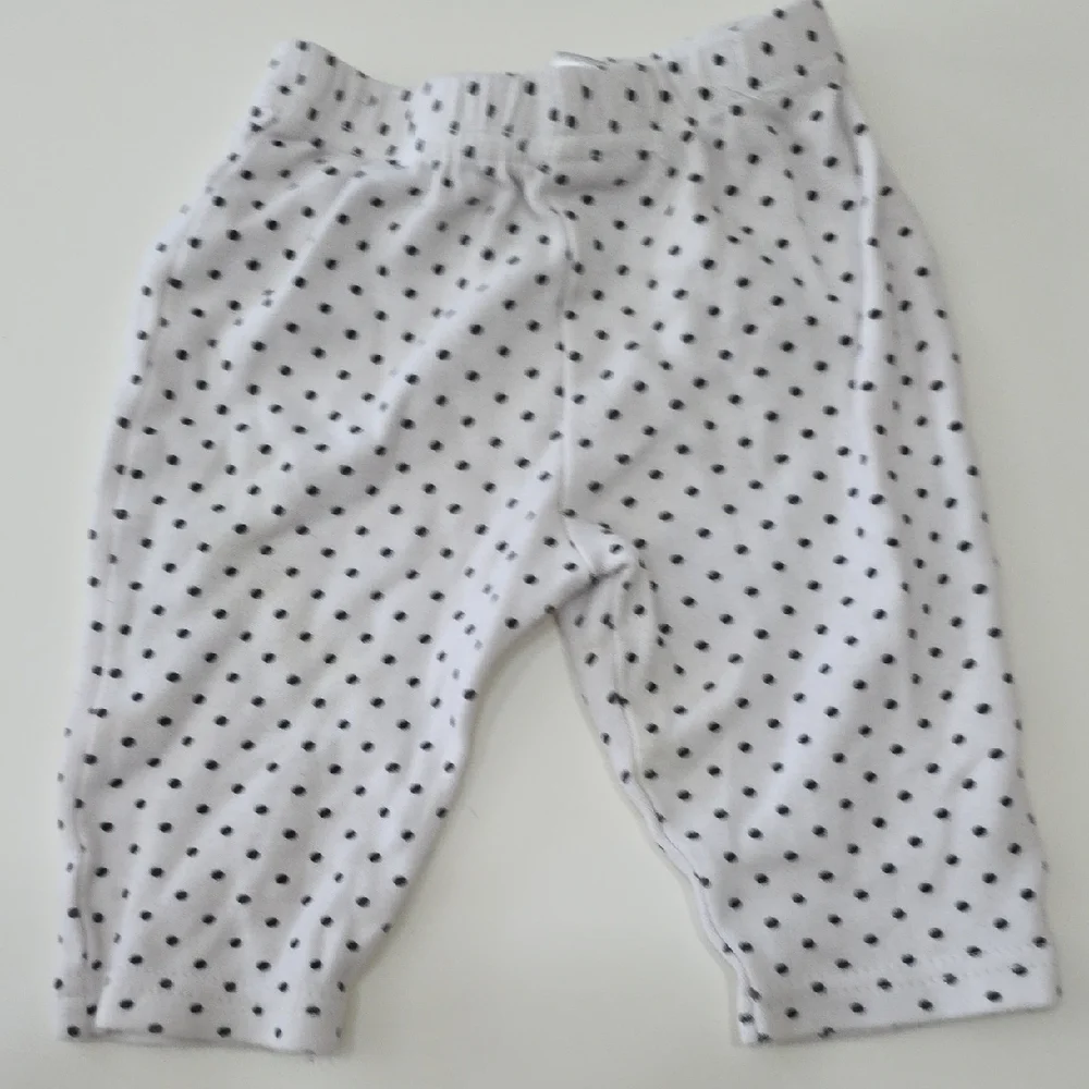 GAP + Little Treasure Pants Corduroy Polka Dot Legging Pink White Size 0-3M 3-6M
